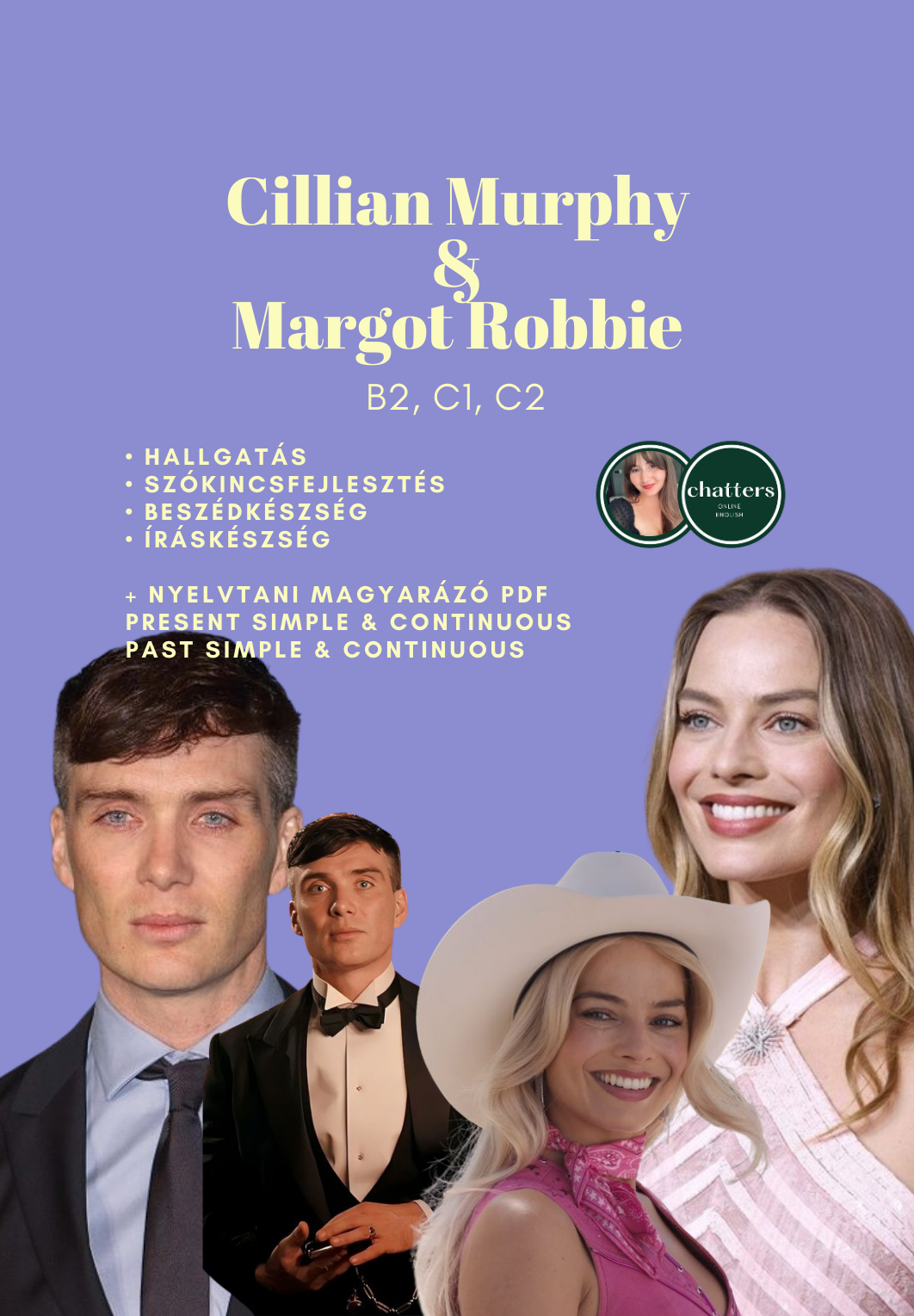 Tematikus feladatlapok ⎮Cillian Murphy & Margot Robbie