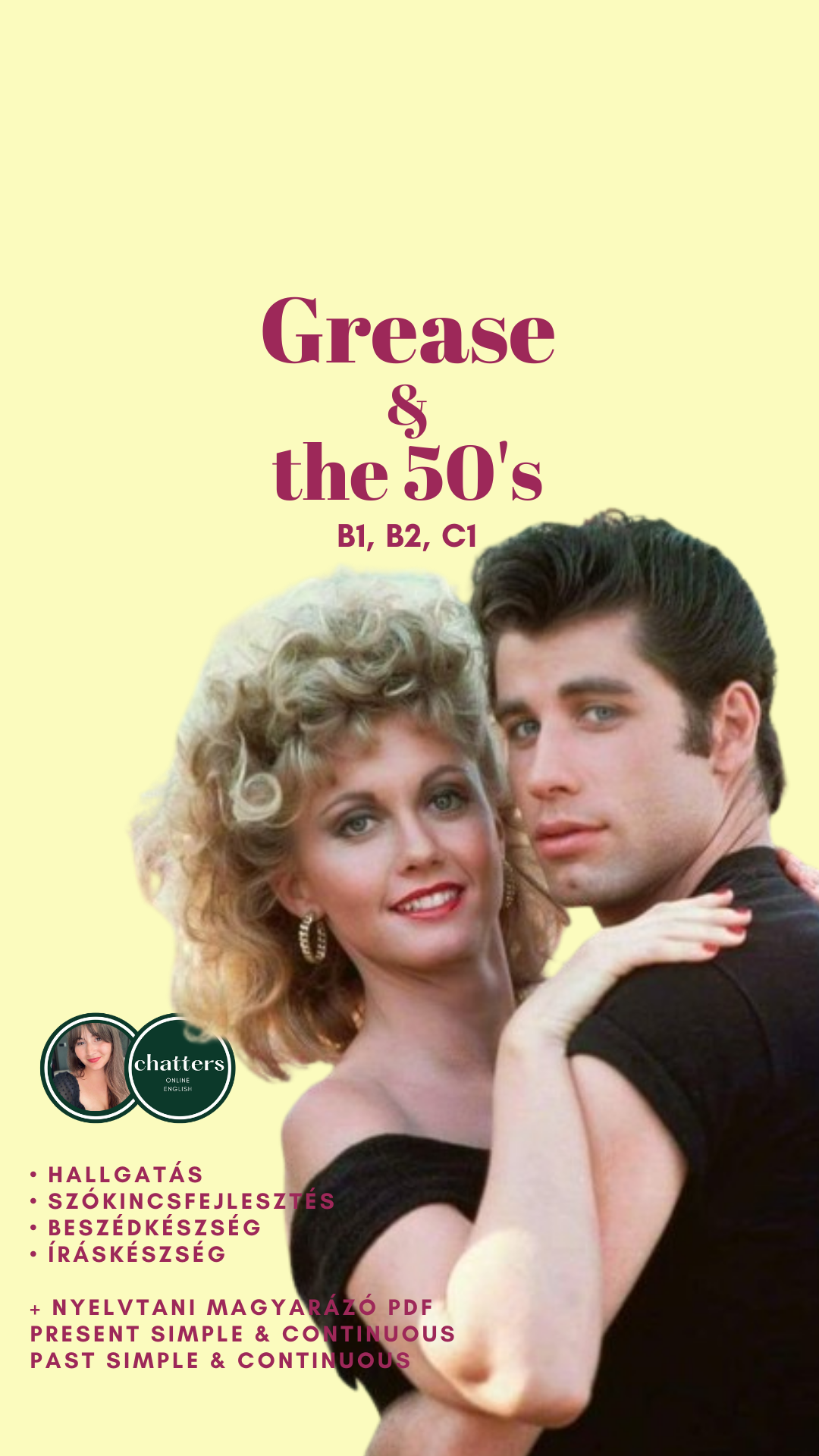 Tematikus feladatlapok ⎮50-es évek ⎮ Grease ⎮ Decades Sorozat Part 2