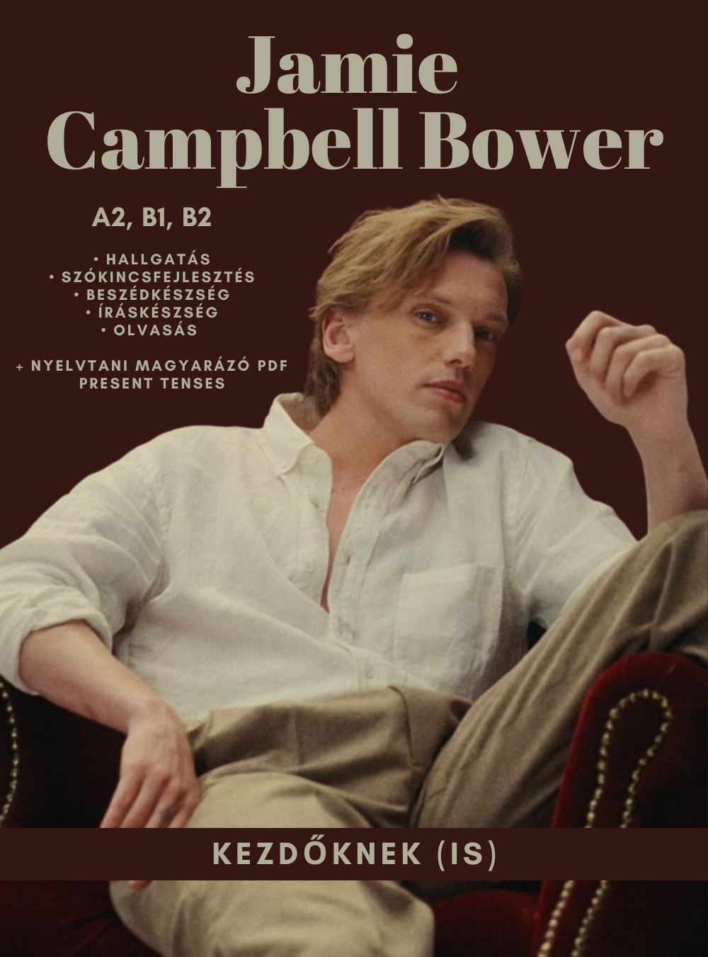 Tematikus feladatlapok ⎮ Jamie Campbell Bower - Kezdőknek (is)